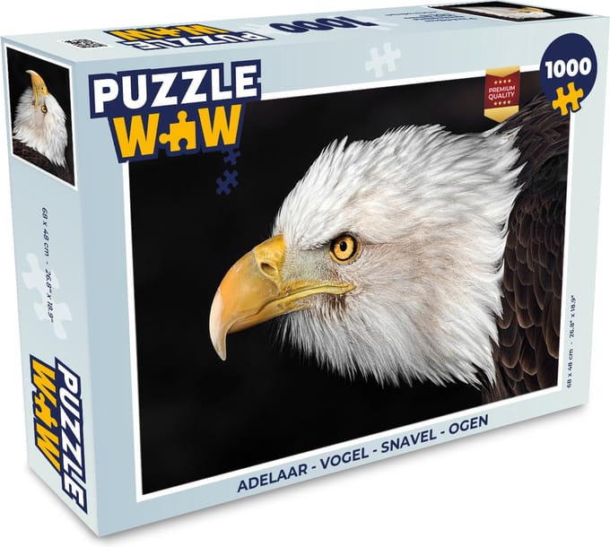 Puzzel Adelaar - Vogel - Snavel - Ogen - Legpuzzel - Puzzel 1000 stukjes volwassenen
