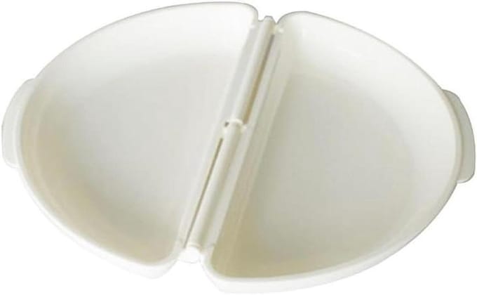 Omelet Maker - Ei Bakvorm - Magnetron Bereiding - Antiaanbaklaag - 11.5 x 21 cm - Wit