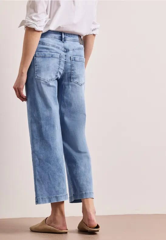 7/8 High Waist Wide Legs jeans in Loose Fit