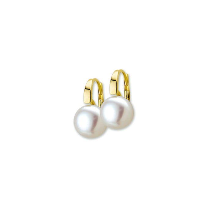 Marie Celeste oorhangers parel brisur haak - 8.5 - Goud