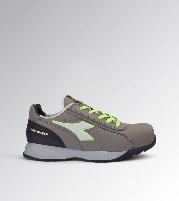 Diadora GLOVE MDS LOW S3S FO SR COAL/GREEN FLUO 44
