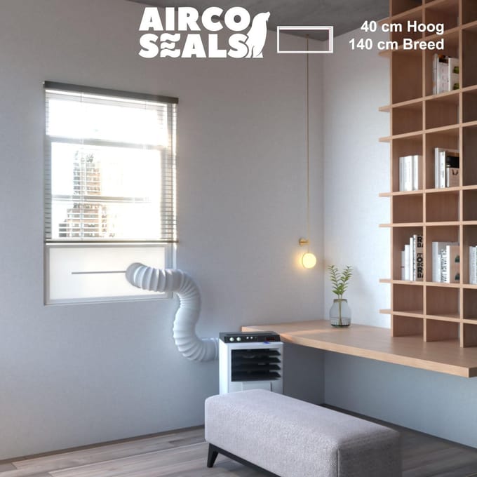 FDBW - Airco raamafdichtingskit - 140 x 40 cm - Geschikt voor Schuifraam
