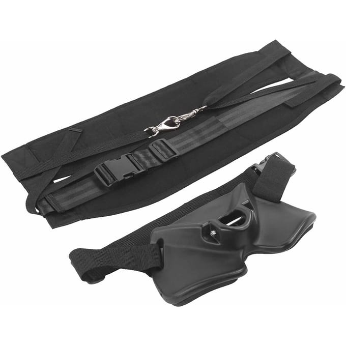 Harnais de maintien de taille réglable pour canne à pêche, ceinture de combat, support de canne à pêche black