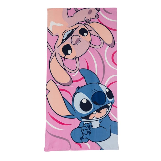 Angel strandlaken roze 70 x 140 cm Polyester