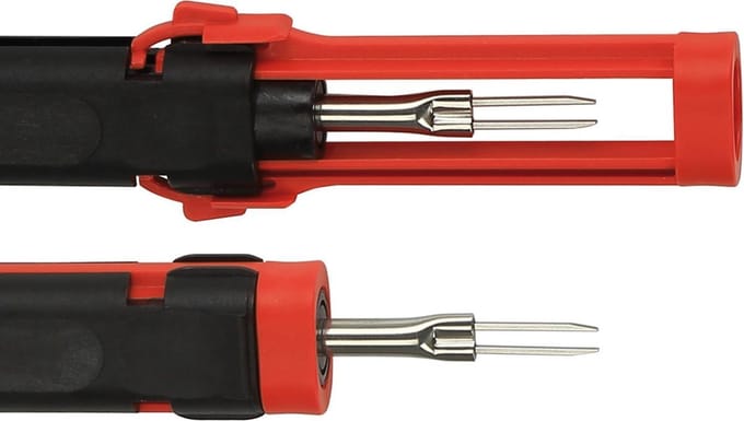 Ontgrendelings tool for 2.8 mm blade terminals