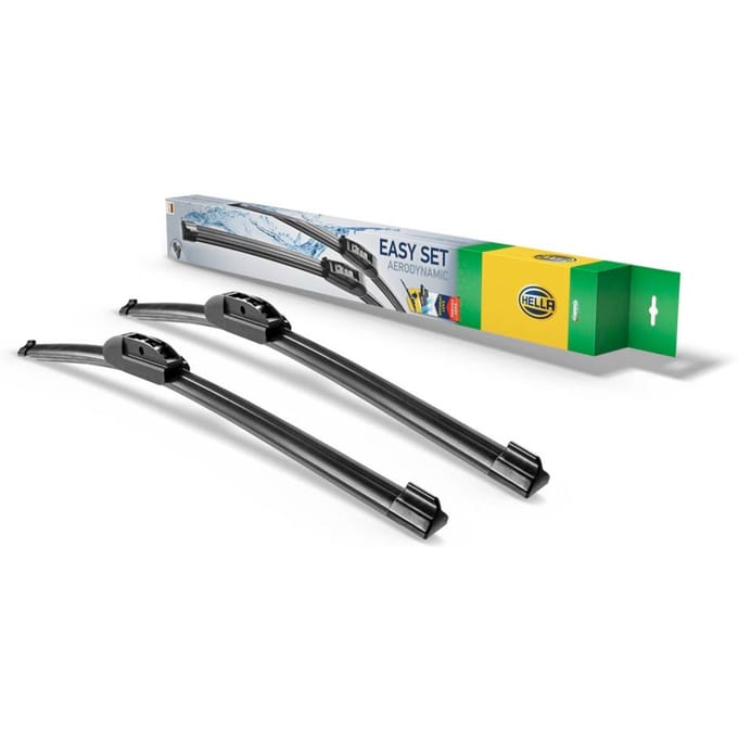 Wisserblad HELLA 9XW358 164-241, 550/400mm, Voor, 2 Stuk