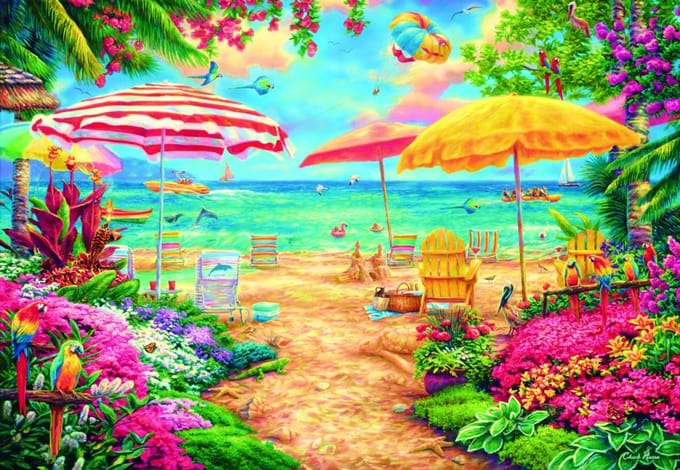 Bluebird Puzzle legpuzzel A Perfect Day at the Beach - 1000 stukjes.