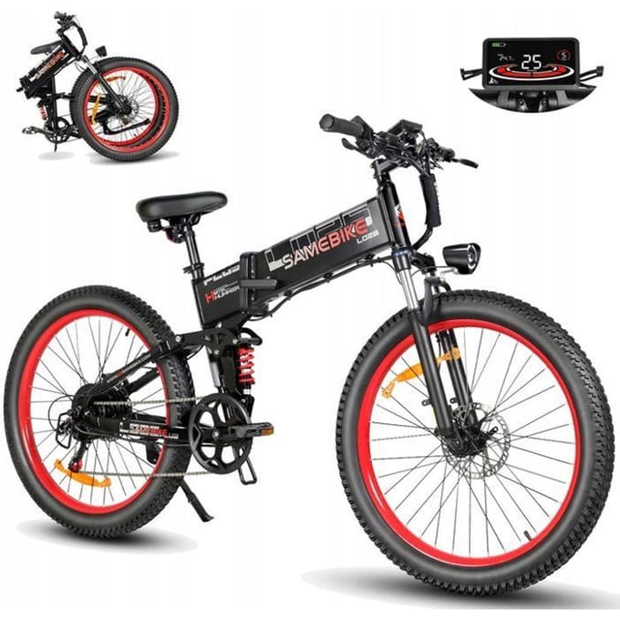 VTT Électrique - Samebike - LO26 PLUS - 1000W - 45 km/h - Pliable 26  15Ah
