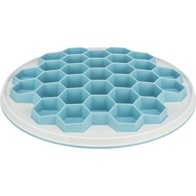 Trixie Slow Feeding Food Plate Hive ø 30 cm. grey/blue