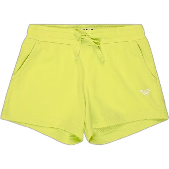 Roxy Surf Feeling Terry Korte Sportbroek Groen,Geel 8 Years Meisje