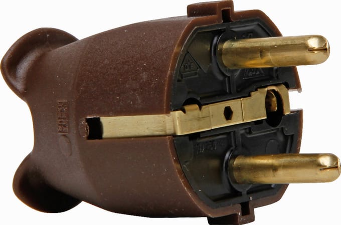 Kopp Geaarde Stekker RA CEE 7 VII Bruin Plastic - 1757.0600.4 [25 stuks]