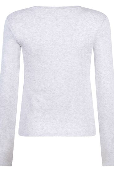 Hunkemöller Pyjamatop Pointelle Grijs