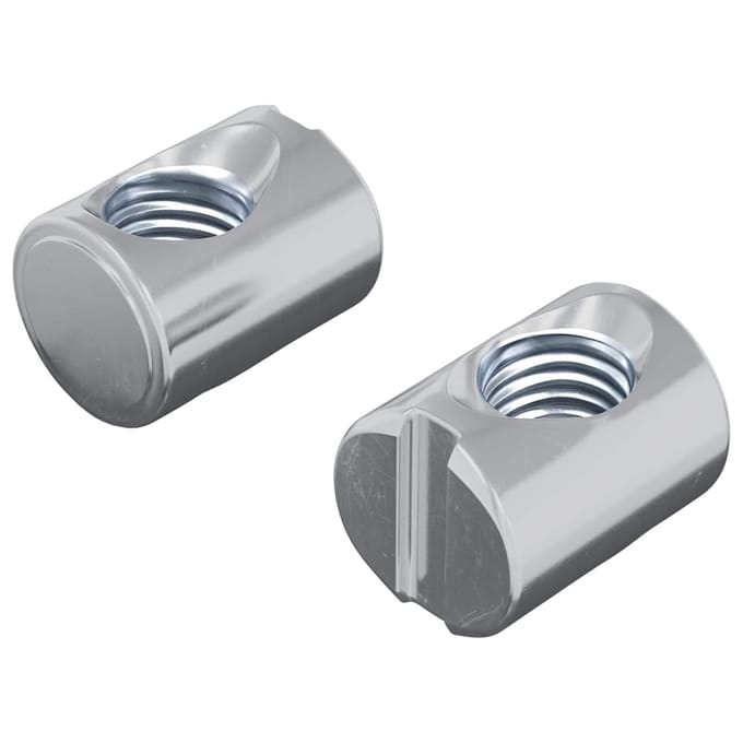 vidaXL - Tonmoer - 2 - st - zilver - M6 - x - 13 - mm - IJzer