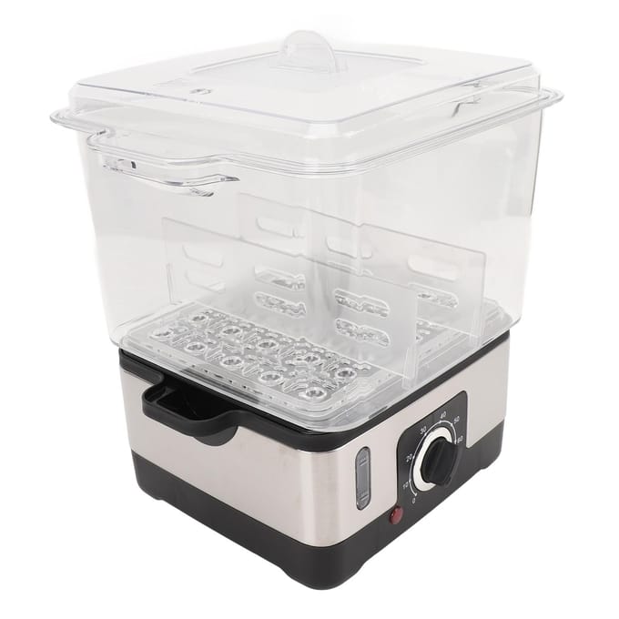 Stoom Warme Handdoekenwarmer Snel Verwarmend Doorzichtig Houdt 9 Handdoeken Grote Capaciteit Handdoekenwarmer US Plug white