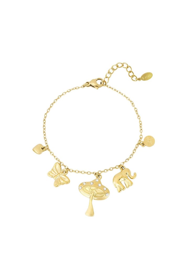 Bedelarmband wild whispers - Verkleurt niet - Goudlief.nl