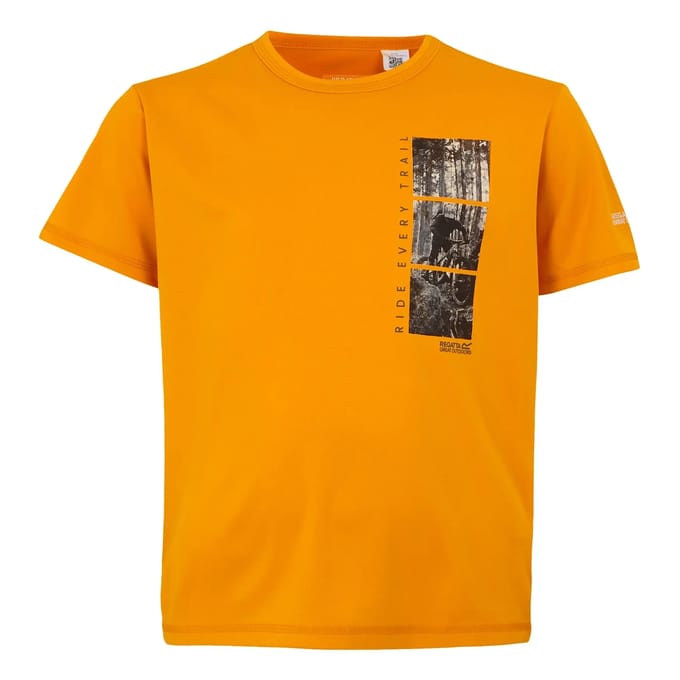 T-shirt Korte Mouwen Kinderen Mountain Graphic Design