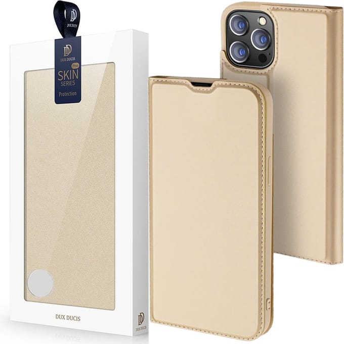 Dux Ducis Skin Pro Holster Case Flip Cover iPhone 13 Pro Gold