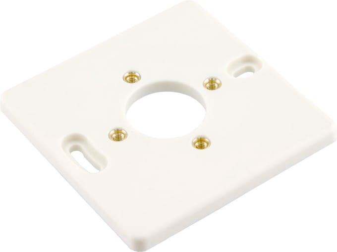 Attema montageplaat enkel met inserts met label wit