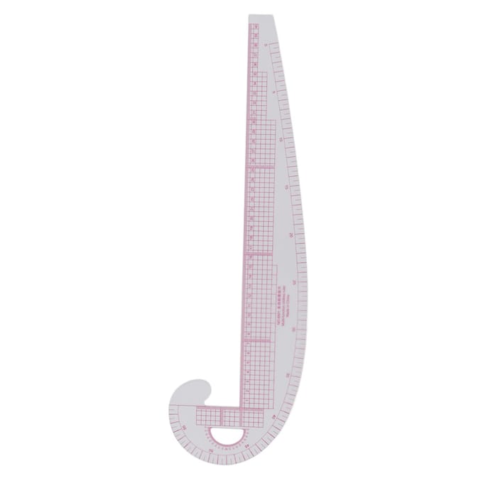 Règle Courbe 58cm 6501 Haute Précision Corps Transparent Règle Courbe en Plastique Couture pour Conception de Patron de Couture gray
