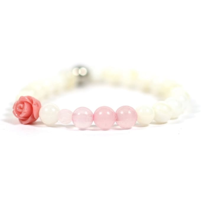 Heaven Eleven KIDS - meisjes - armband - edelsteen - 6mm - 16cm