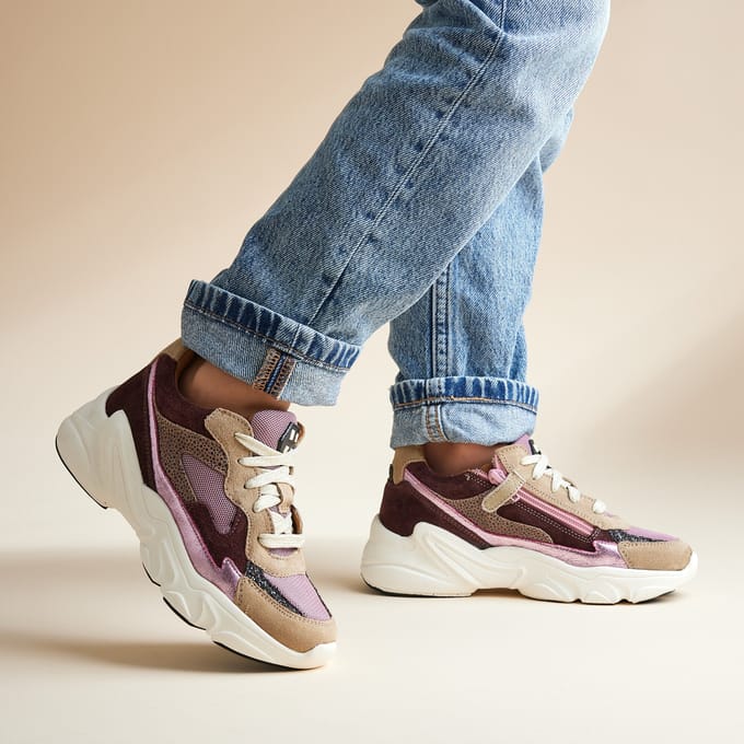 Muyters Sneakers roze Leer - Maat 33 - Kinderschoenen