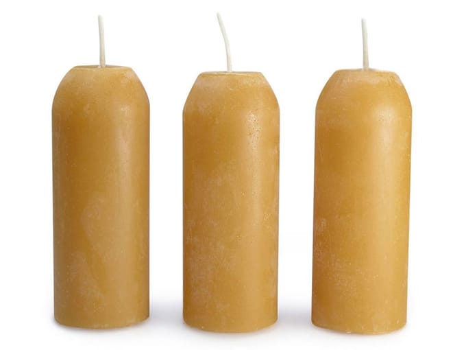 Uco Bijenwas kaars 5st (tbv candle lantern & candelier)