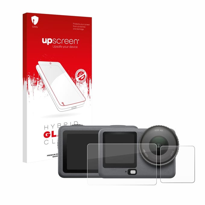 upscreen - Screenprotector voor DJI Osmo Action 6 - Folie Beschermfolie Beschermglas transparant
