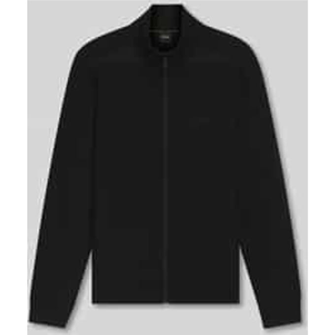 Regular fit gebreid jack van viscosemix model 'KN_LEAGUE FZ'