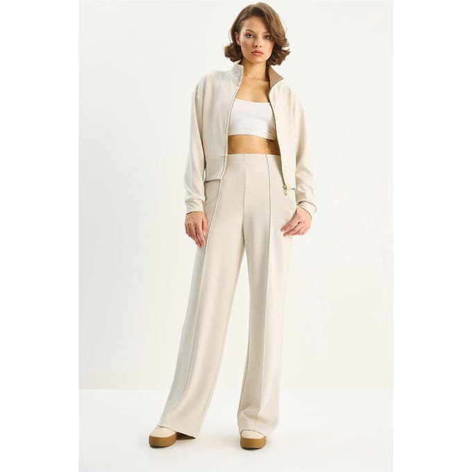 Volledige Rits Sweater en Broek Twee-Delig Set