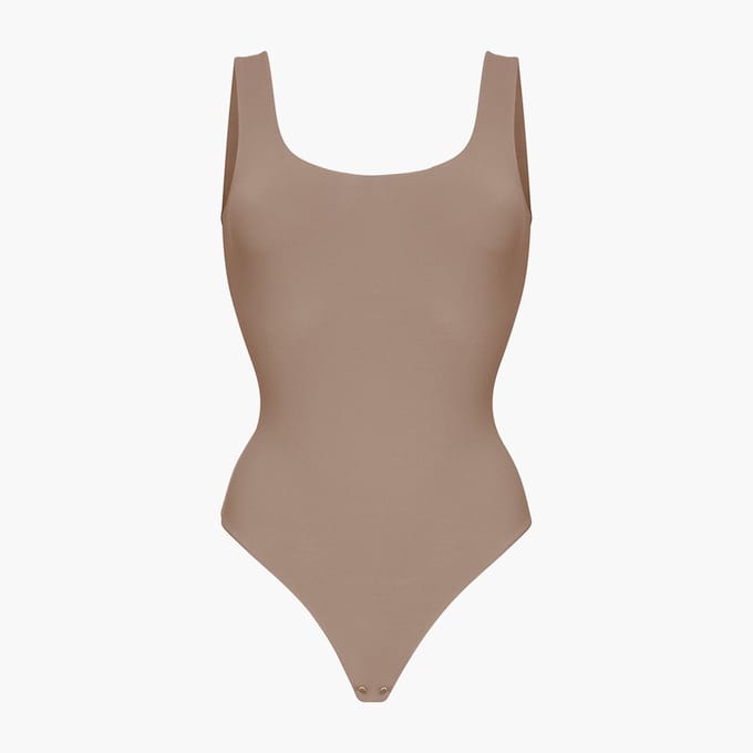 cfab - Lage rug - Lichaam - Karamel - 2XL - Corrigerende Body - Naadlos - corrigerend ondergoed dames