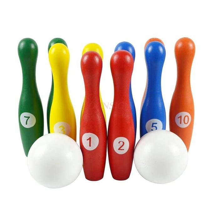 Kinderen's Bowling Speelgoed Houten Set Binnen En Buiten Ouder-Kind Kleuterschool Spel Props