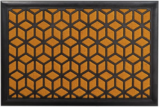 Luance Deurmat - Long Island - mosterd geel - rubber / kunststof - rechthoekig - 40 x 60 cm