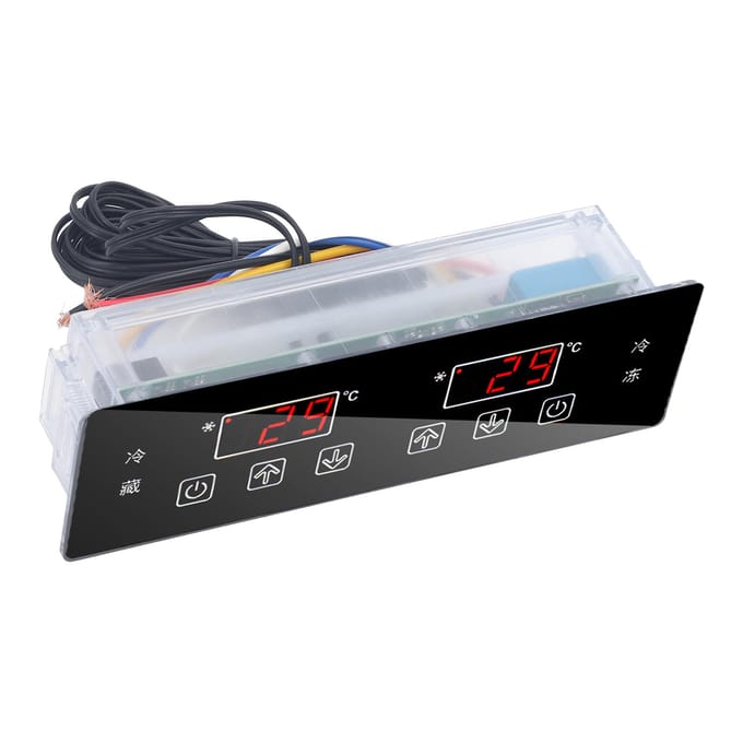 Vriezer Temperatuurregelaar Thermostaat Regelaar Controlebord IP65 Bescherming 220V 10A black