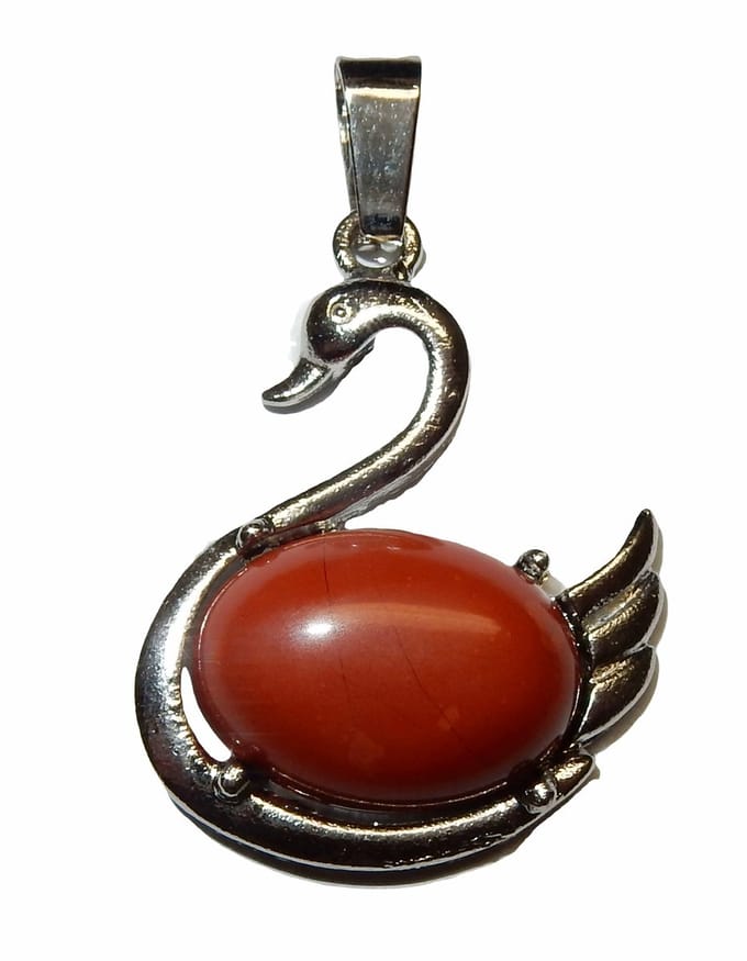 Jaspis Rood Zwaan Hanger