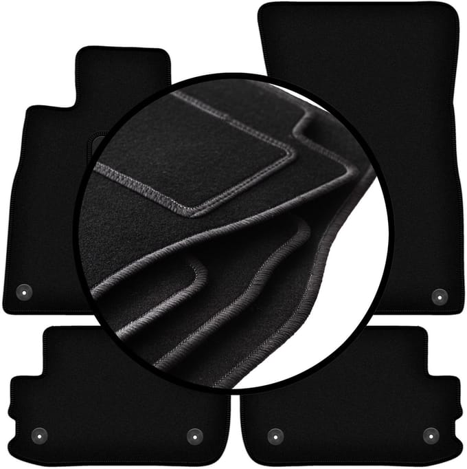 Complete set veloursmatten voor: Mercedes S W222 coupé (2013-)