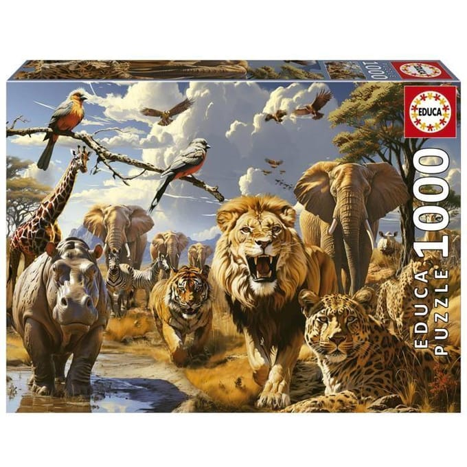 EDUCA - puzzel - 1000 stuks - wilde dieren