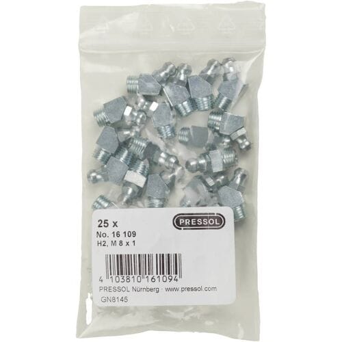 Pressol Conische smeernippel H2-45°, M 8 x 1-VZ-VK 25 stuk(s)