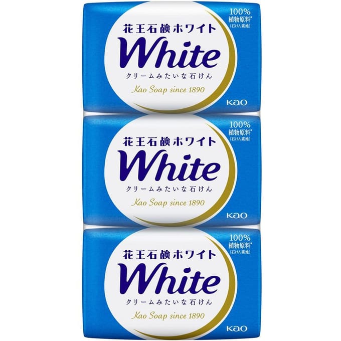 Kao - White Body Soap Floral - 85g × 3