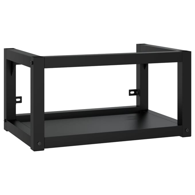 vidaXL - Wastafelframe - met - inbouwwastafel - ijzer - zwart