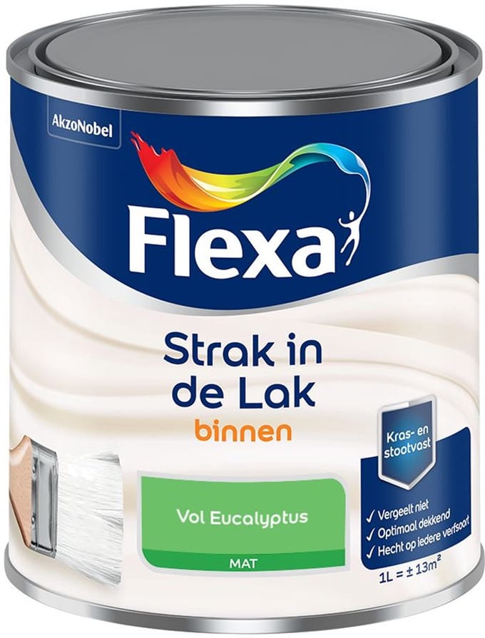 Flexa - Strak In De Lak Binnenlak Mat - Vol Eucalyptus - Mengverf - 1 L