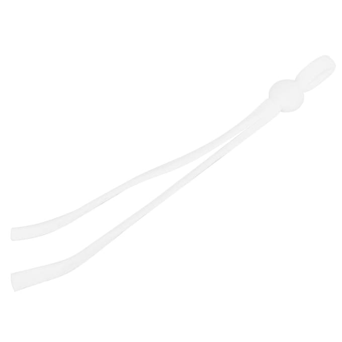 200 pièces Élastiques Boucle Réglable Élastique Cordon Corde pour Couture Blanc Plat blanc