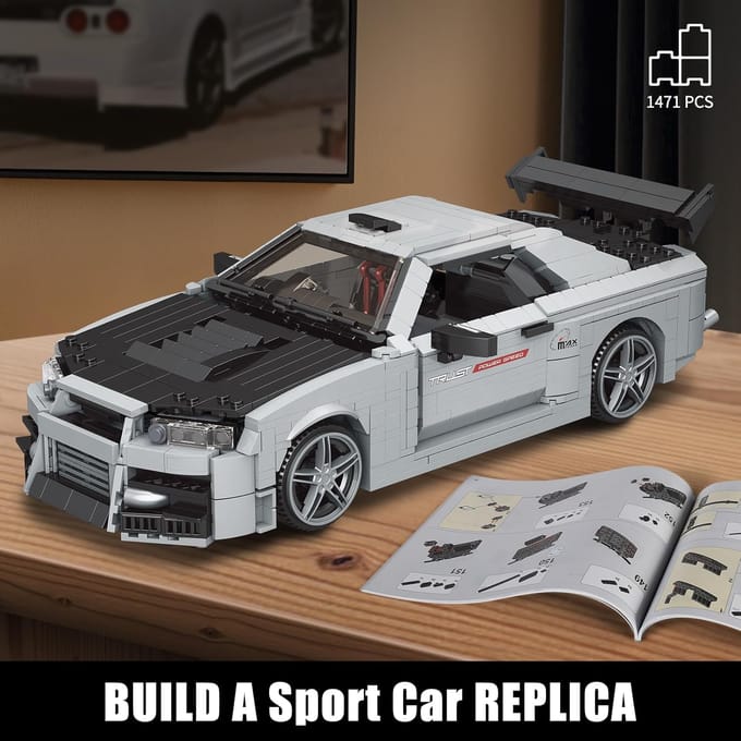 Mould King 10113 Technische Auto Bouwsteen De MOC Skyline Sport Raceauto Model Assemblage Auto Baksteen Speelgoed Kinderen Kerstcadeau 10113