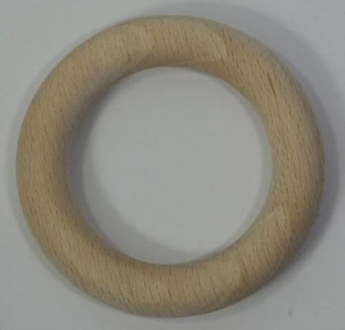 Houten ring beuken blank 70x12 Millimeter  25 stuks