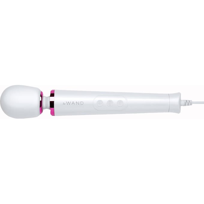 Le Wand Powerful Petite Plug-In Vibrerende Massage Vibrator Wit