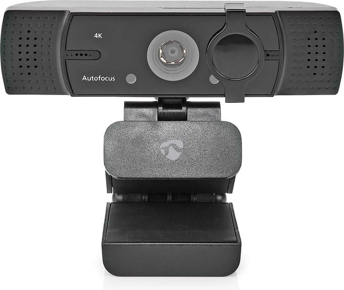 Nedis Webcam – 4K Ultra HD – Webcam voor PC – Autofocus – Microfoon – Zwart