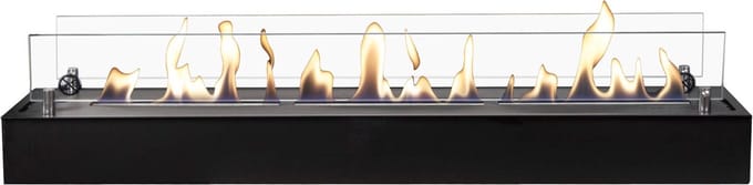 Xaralyn Bio-ethanol haard - bio-ethanol brander XL - zwart - 3,5 KW verwarming - bio-ethanol inbouwhaard - echte vlammen