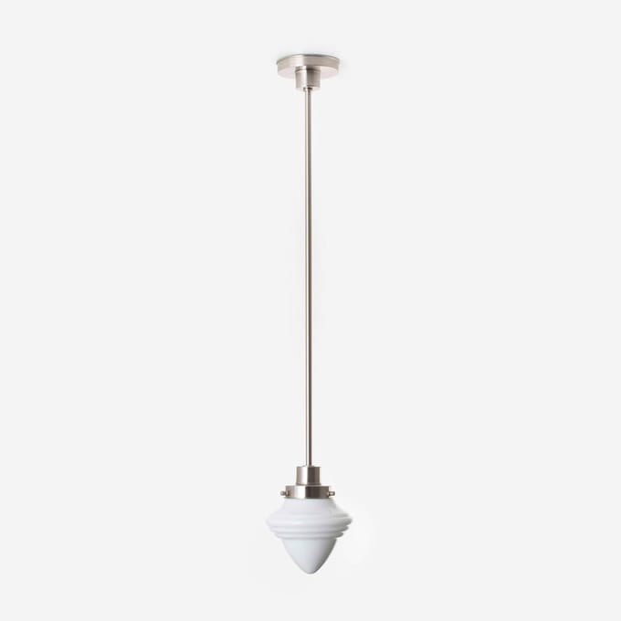 Hanglamp Acorn Small 20's Matnikkel - Art Deco Trade