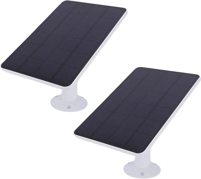 Zonnepaneel - Energie Oplader - Camera Voeden - Drie Poorten - 10W Vermogen - Wit