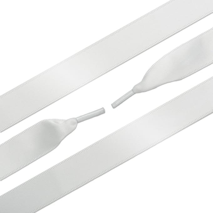 Ringpoint - Schoenveters - satijn - Dreamly White - wit - Veterlengte 120 cm