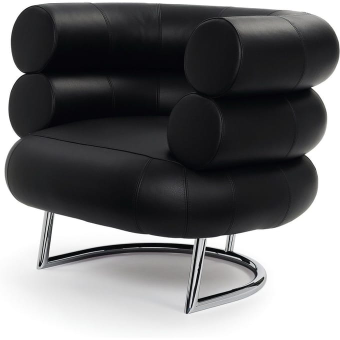 ClassiCon - Bibendum fauteuil - verchroomd - Classic leer zwart